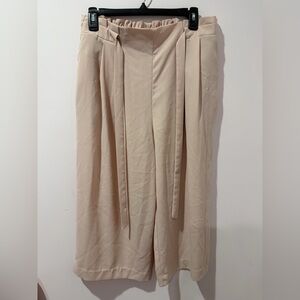 Worthington soft pink petite drawstring pant.